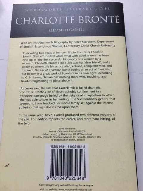 The Life of Charlotte Bronte by Elizabeth Gaskell [Paperback: Like New]