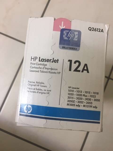 HP 12A ORIGINAL Black Cartridge