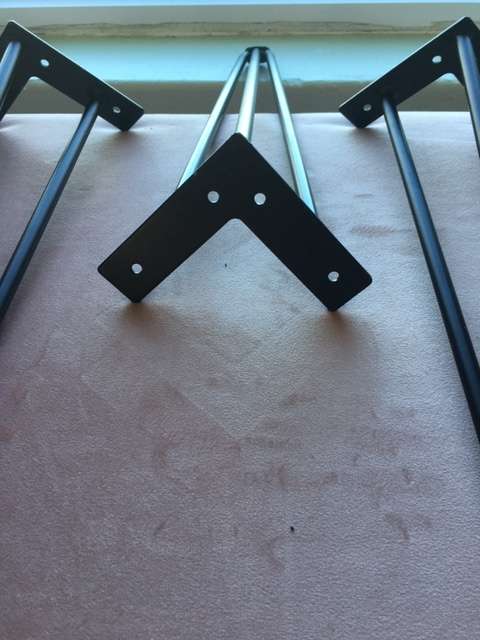 Hairpin Legs Black powder coated H410mm (Set of 4)