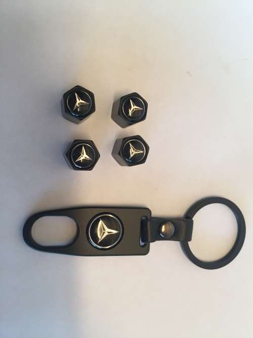 Mercedes Key Chain and Mercedes Tyre Valve caps