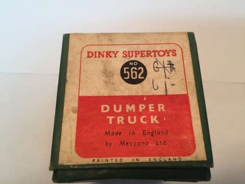 Vintage Dinky Toys Muir Hill Dumper Truck Model 562-with Original box