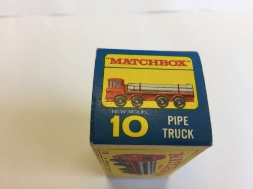 Matchbox Lesney Series No10 Pipe Truck Boxed