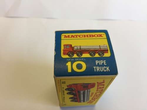 Matchbox Lesney Series No10 Pipe Truck Boxed