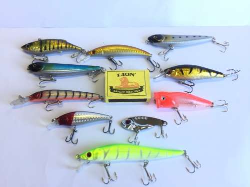 Set of 10 New Fishing Lures - Fresh or Salt Water