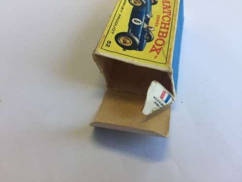 Vintage Matchbox Lesney 52 b B.R.M Racing Car BRM in Box - Please Read