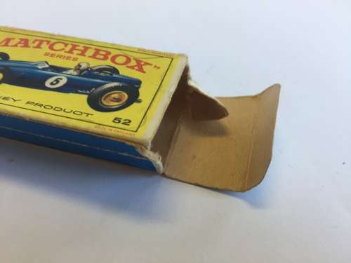 Vintage Matchbox Lesney 52 b B.R.M Racing Car BRM in Box - Please Read