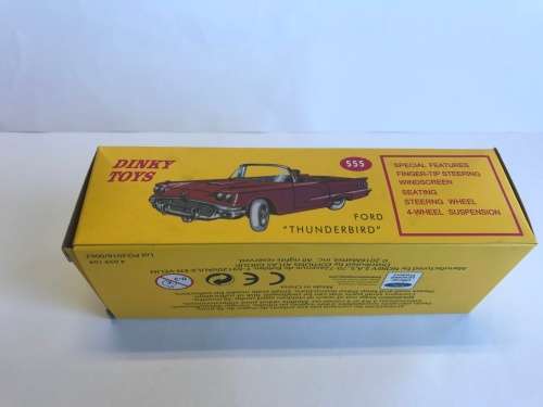Atlas Edition - RARE - Dinky Toys 555 FORD Thunderbird - Blue