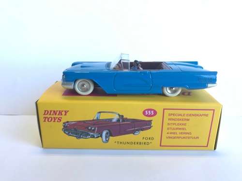 Atlas Edition - RARE - Dinky Toys 555 FORD Thunderbird - Blue