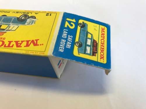 MATCHBOX LESNEY 12 SAFARI LAND ROVER with Original Box