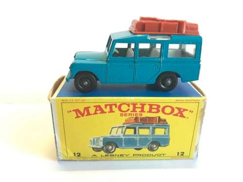 MATCHBOX LESNEY 12 SAFARI LAND ROVER with Original Box
