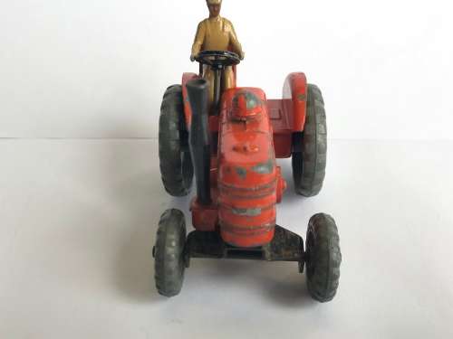 VINTAGE DINKY TOYS 301 FIELD MARSHALL TRACTOR with Dinky 322 Disc Harrow