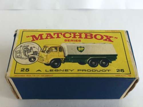 Matchbox Lesney Bedford BP Tanker Truck No. 25 with Original Box