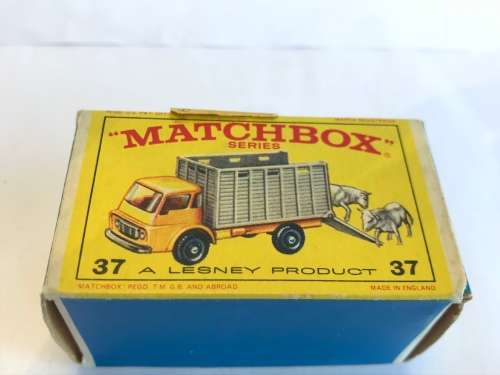 Lesney Matchbox #37 Cattle Truck With Original Box