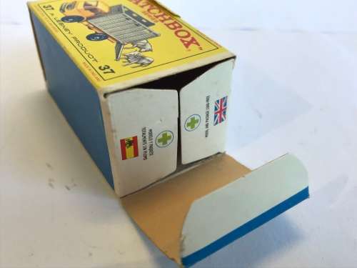 Lesney Matchbox #37 Cattle Truck With Original Box