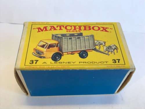 Lesney Matchbox #37 Cattle Truck With Original Box