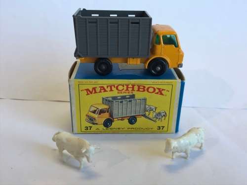Lesney Matchbox #37 Cattle Truck With Original Box