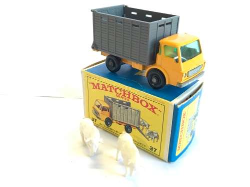 Lesney Matchbox #37 Cattle Truck With Original Box