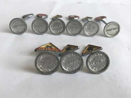 Vintage Dinky Toys #771 Set Of 9 out of 12 Road Signs -RARE