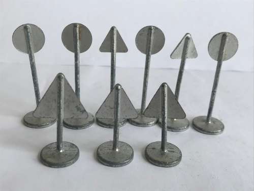 Vintage Dinky Toys #771 Set Of 9 out of 12 Road Signs -RARE