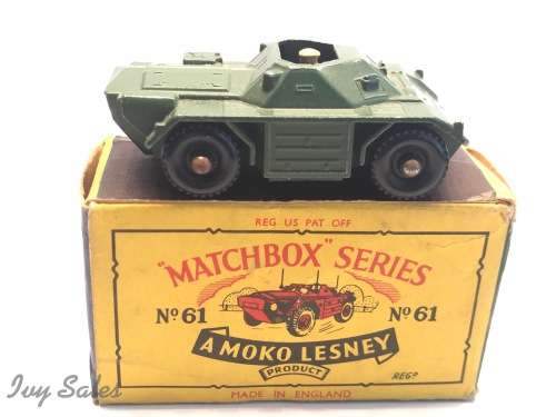 MATCHBOX MOKO LESNEY #61 SCOUT CAR IN ORIGINAL BOX