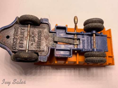 FRENCH DINKY TOYS #580 BERLIET BENNE CARRIERES - '34'TIPPER TRUCK - RARE