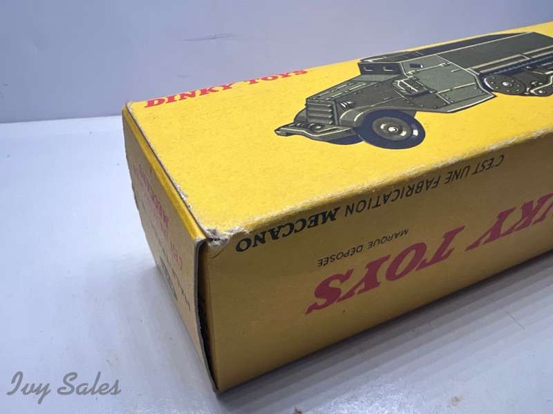 FRENCH DINKY TOYS #822 M3 ARMY HALFTRACK + Original Box