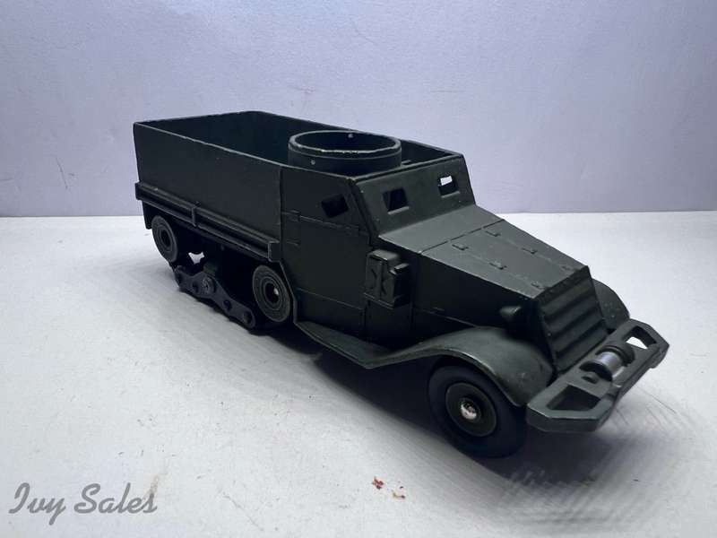 FRENCH DINKY TOYS #822 M3 ARMY HALFTRACK + Original Box