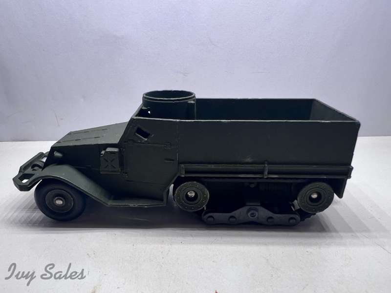 FRENCH DINKY TOYS #822 M3 ARMY HALFTRACK + Original Box