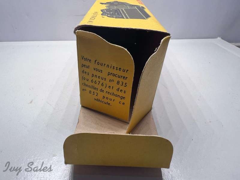 FRENCH DINKY TOYS #822 M3 ARMY HALFTRACK + Original Box
