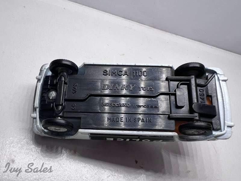 SPAIN DINKY TOYS #1450 SIMCA 1100 POLICE CAR+ Original Box - RARE
