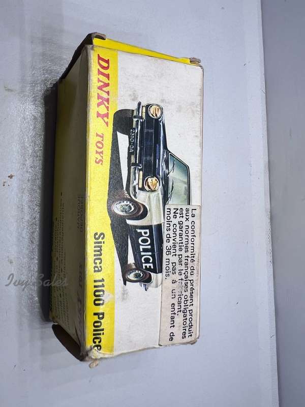 SPAIN DINKY TOYS #1450 SIMCA 1100 POLICE CAR+ Original Box - RARE