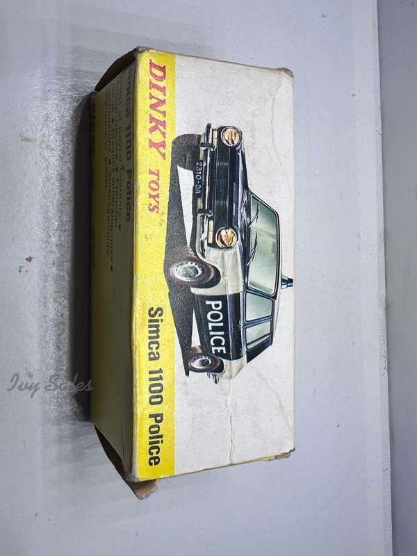 SPAIN DINKY TOYS #1450 SIMCA 1100 POLICE CAR+ Original Box - RARE
