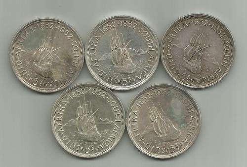 5 Shilling Lot - For Silver Bullion - 50% Silver