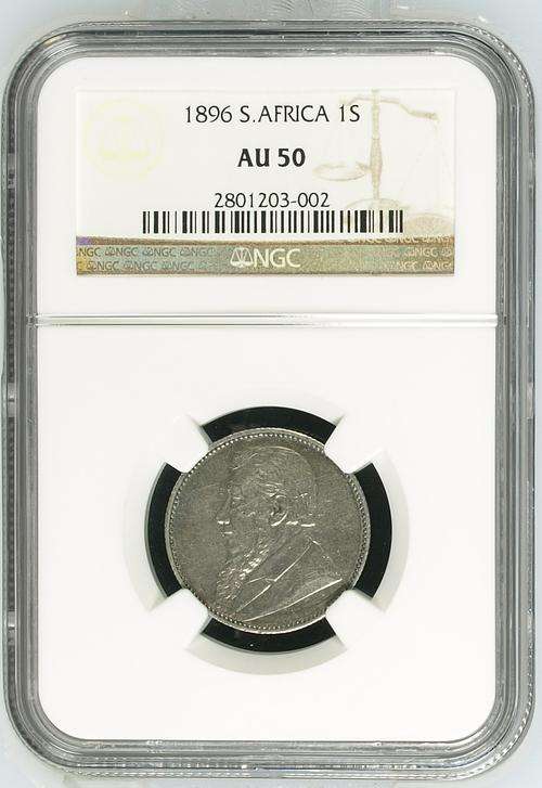 1896 - 1 Shilling - NGC AU 50 - RARE