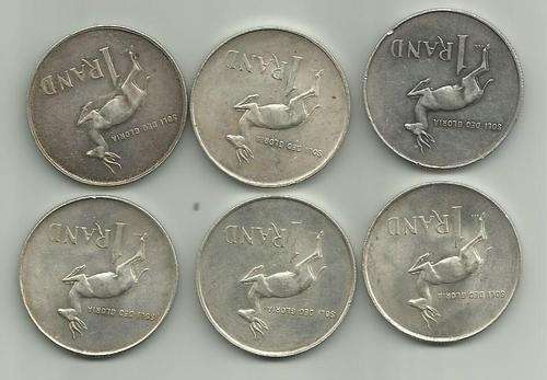 R1 Silver Lot (6 Coins) - For Silver Bullion - 80% Silver - Less than silver price