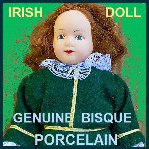 Porcelain Doll in Irish Costume