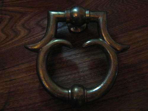 Brass door knocker - stunning and heavy!