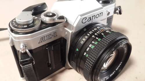 Canon AE-1 Camera with bag