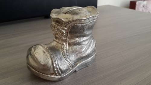 Old metal money box