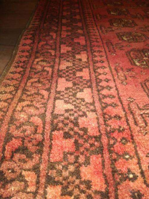 Beautiful vintage hand-knotted Afghan Persian rug.