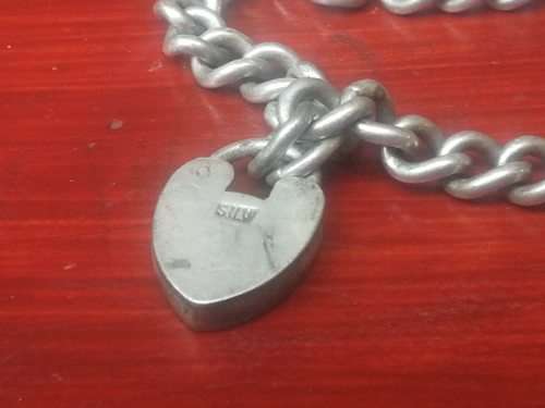Lovely, chunky sterling silver bracelet