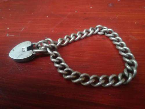 Lovely, chunky sterling silver bracelet