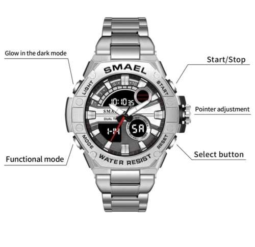 Smael Dual Clock Men Watch