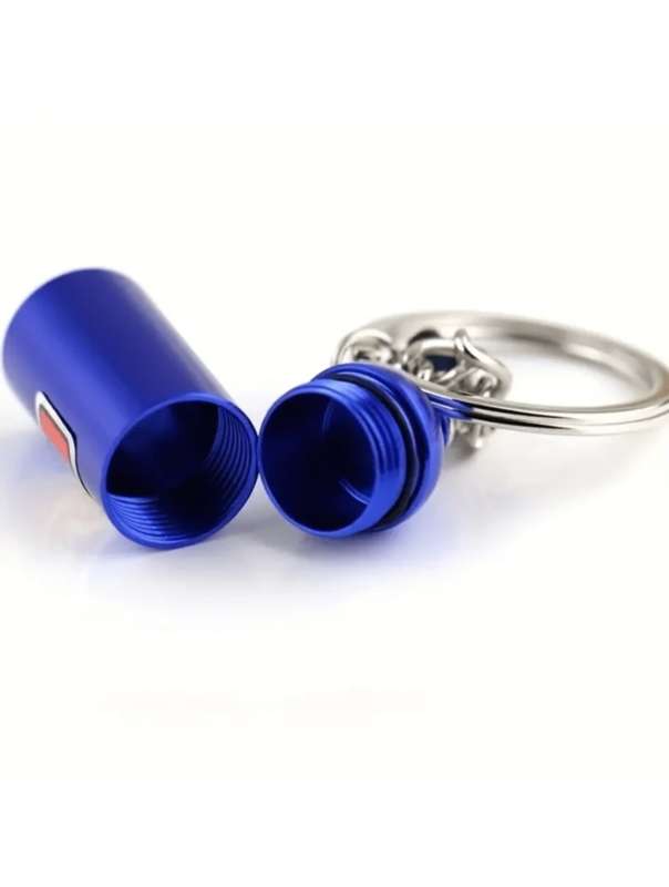 Nos Nitrogen Bottle Key Ring (Blue)
