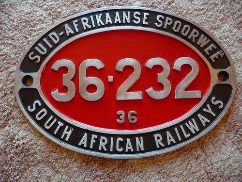 SOUTH AFRICAN RAILWAYS NUMBERPLATE **** R1 Start  No reserve