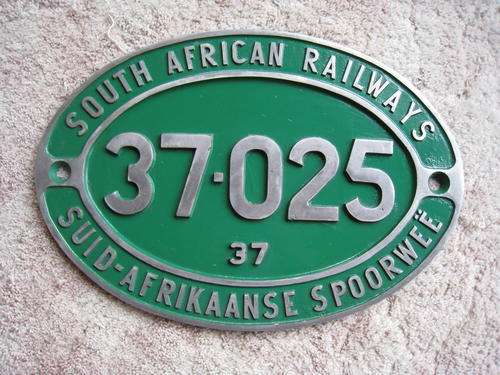 SOUTH AFRICAN RAILWAYS NUMBERPLATE **** R1 Start  No reserve