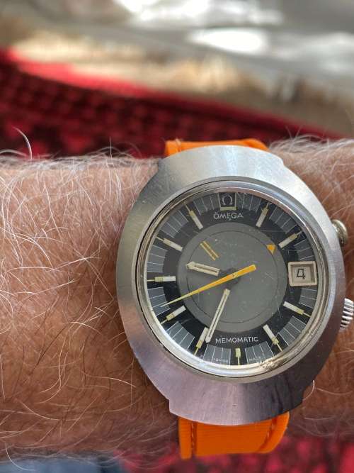OMEGA MEMOMATIC Gents watch with date and alarm