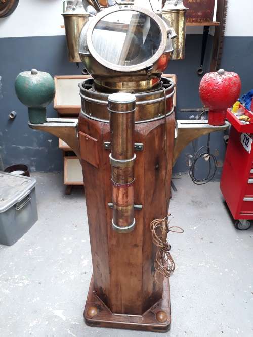 Ships Wheelhouse Binnacle and Compass