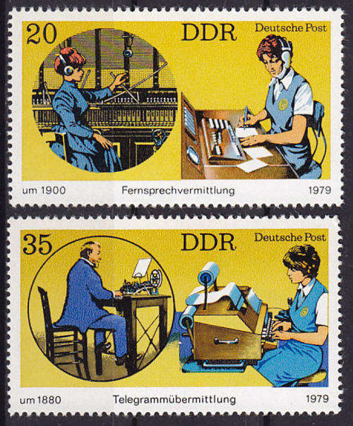DDR : 1979, TELEPHONE & TELEGRAPHS COMMUNICATION (COMPLETE SET **MINT)