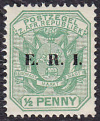 TRANSVAAL : 1901, ERI OVERPRINT (1/2d) **MINT